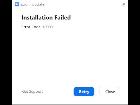 Ошибка 10003 в программе Zoom на Win7. 1 из решений