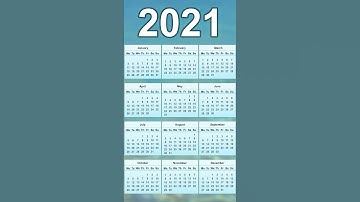 2021 Calendar