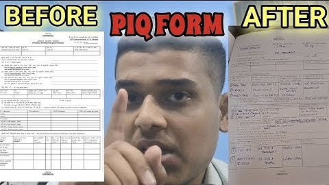 PIQ form filling SSB | Mistakes in SSB PIQ form | Defence #piqform#ssb#army#nda#cds#army