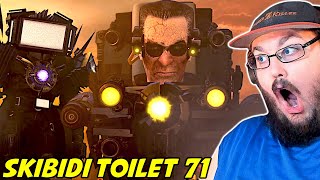NEW SKIBIDI TOILET! GMAN TOILET IS BACK & BETRAYED SCIENTIST TOILET!?! skibidi toilet 71 REACTION!!!