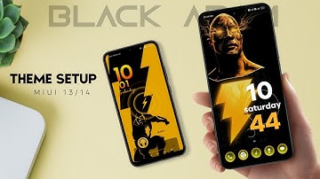 Black adam miui pro customisation || theme setup for Xiaomi/Poco/Redmi #miui14