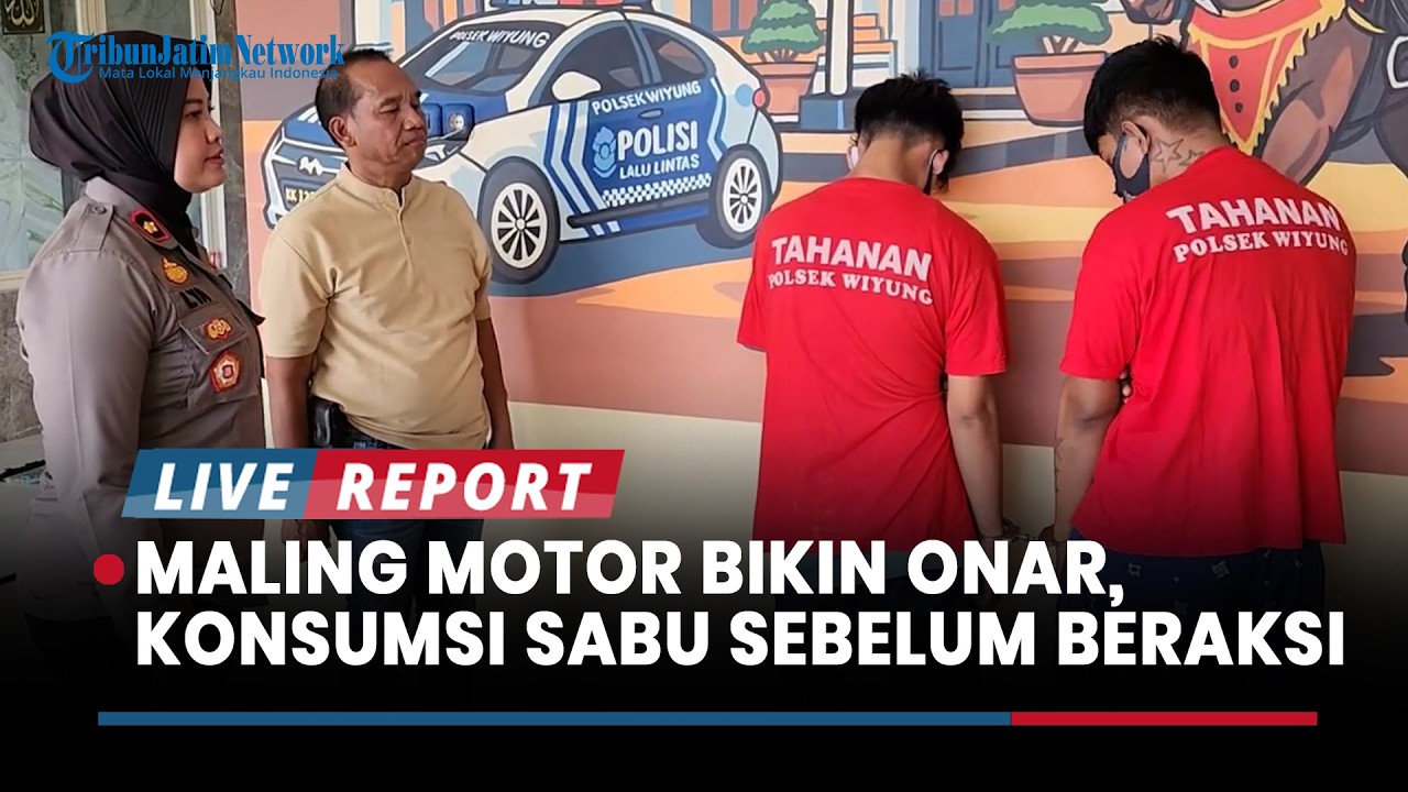 Maling Motor Bikin Onar di Surabaya, Pelaku TerKadang Konsumsi Sabu Sebelum Beraksi