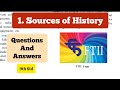 9th Std - History - Chapter 1 Sources of History questions answers - Exercise - Class 9th