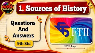 9th Std - History - Chapter 1 Sources of History questions answers - Exercise - Class 9th