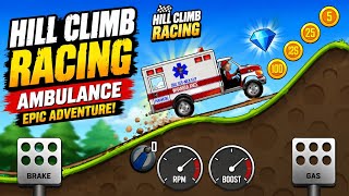 Hill Climb Racing Ambulance Gameplay 🚑🔥 | Crazy Hill Climb Adventure screenshot 3