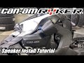 How to install speakers on a Can-am Ryker