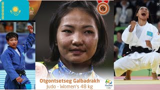 Kazakhstan Judoka 48 kg Otgontsetseg Galbadrakh Best Ippons Отгонцэцэг Галбадрах