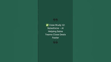 AI case study 12: Salesforce using AI to qualify the leads. Powered by AI not replaced by AI