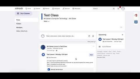 Edmodo - How to correctly open an assignment
