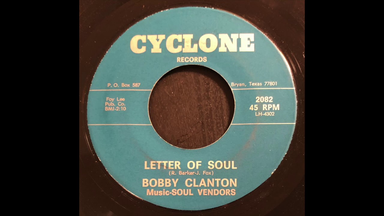 Bobby Clanton & Soul Vendors - Letter Of Soul (TX lounge fuzz psych)