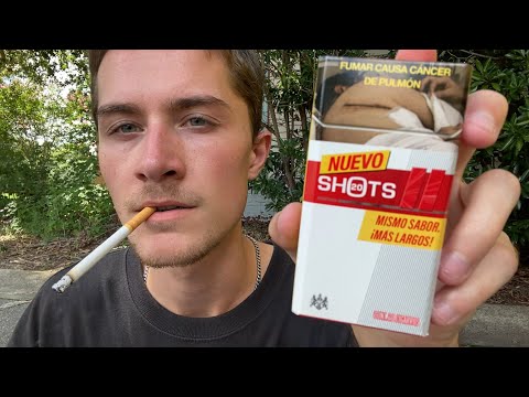 Smoking a Montana Shots Red 100 Cigarette - Review