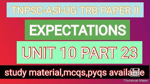 EXPECTATION OF A CONTINUOUS RANDOM VARIABLE-TNPSC-ASI-UG TRB MATHS PAPER II-STUDY MATERIAL &MCQS