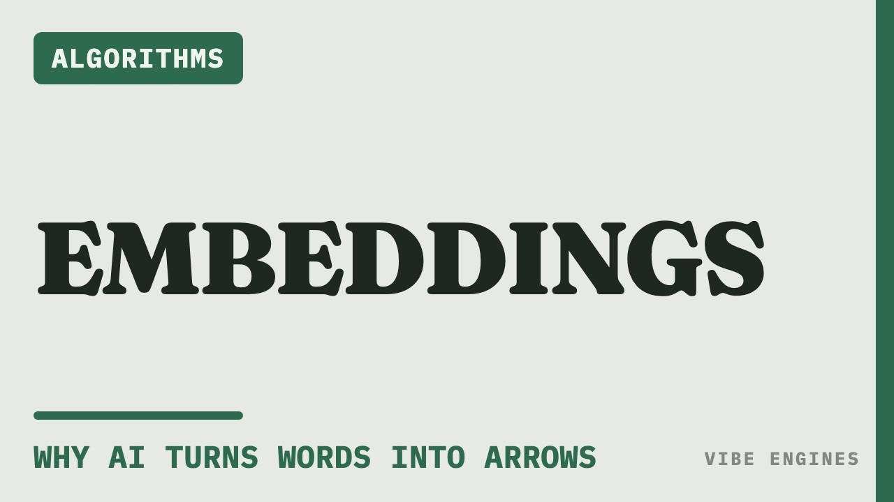 Video explainer: how embeddings turn meaning into arrows