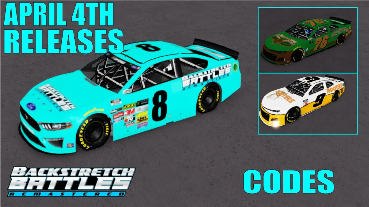 My Paint Scheme Codes in Backstretch Battles Remastered