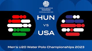 Hungary vs USA | Semi-Finals | World Aquatics Men’s U20 Water Polo Championships 2023