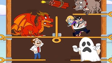 Home Pin 💥 - How To Loot? 🧠 - Pull Pin Puzzle Android Games Level 80 to 100 Walkthrough All Solved!