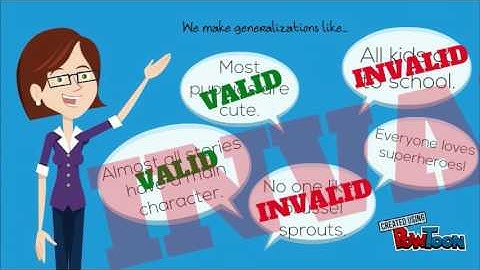 GENERALIZATIONS