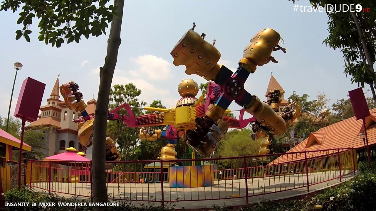 WONDERLA Insanity & Mixer High Thrill Ride || Wonderla Bangalore - YouTube