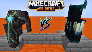 Mutant Netherite Golem vs All Minecraft Mobs in minecraft battle - Warden vs Mutant Netherite dolem