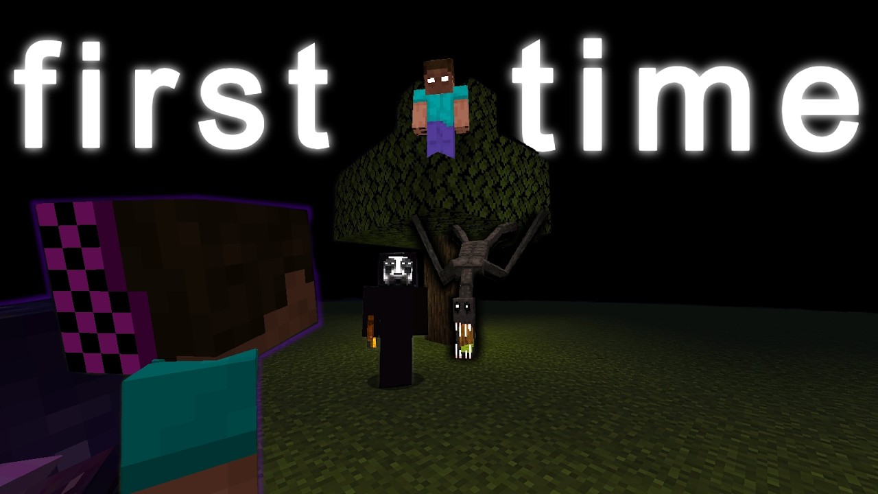 Our First Time EVER Playing Minecraft Horror Mods...