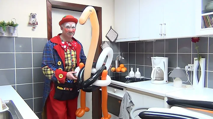 How to make an easy big 7 balloon ostrich