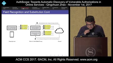ACM CCS 2017 - AuthScope: Towards Automatic Discovery of Vulnerable [...] - Qingchuan Zhao