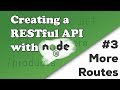 Adding More Routes to the API | Creating a REST API with Node.js
