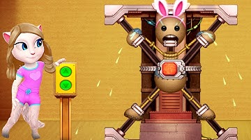 Kick the Buddy vs My Talking Angela 2 Android Gameplay Walkthrough Part 19 | Mecha Rack