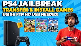 How to Transfer & Install Games on Jailbroken PS4 Using FTP || No USB Needed!