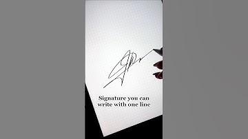 Signature with ONLY ONE line 😎 #calligraphy #signature #signatureideas #handwriting