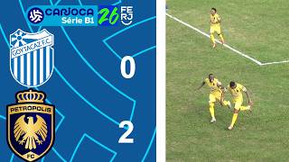 CARIOCA SÉRIE B1- TAÇA CORCOVADO - 3ª RODADA - GOYTACAZ 0X2 PETRÓPOLIS