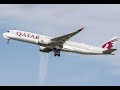 لحظة اقلاع طائرة الخطوط القطرية من مطار حمد الدوالي Qatar Airways 