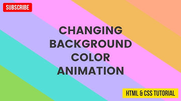 How to Make a Changing Background Color Animation Using HTML & CSS | HTML & CSS Tutorial