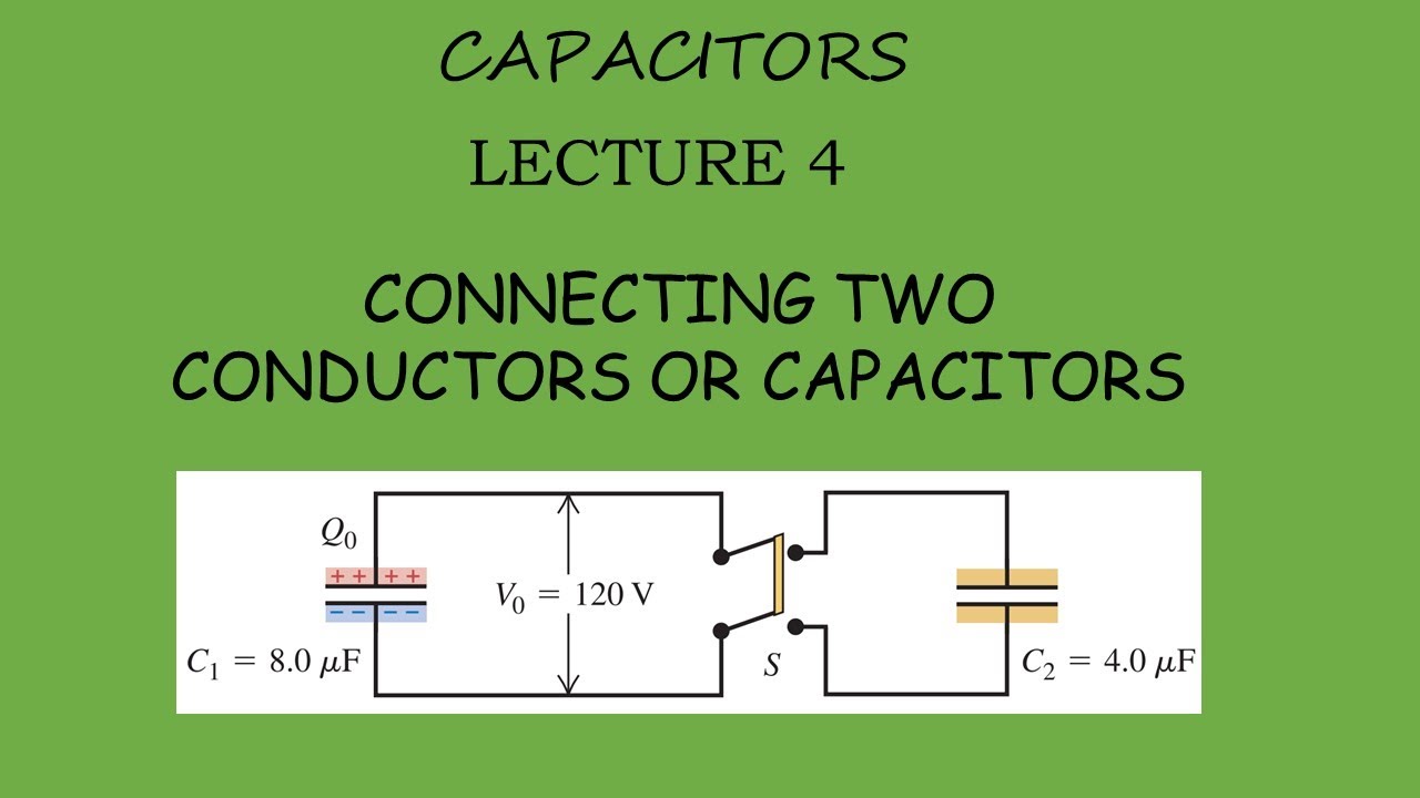 Capacitors Lecture 4 Connecting Two Capacitors or Conductors