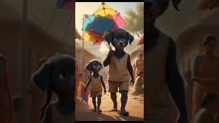 “Black Puppy’s Hard Work and Struggles😭🐕💔” #ai #shorts