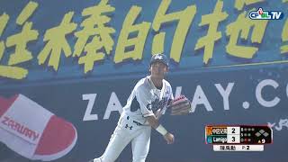 09/08 兄弟 vs Lamigo 九局上，鄉長陳禹勳成功關門，僅花5球就鎖住球隊的勝利