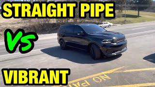 Dodge Durango SRT 392 6.4L HEMI V8: STRAIGHT PIPE Vs VIBRANT BOTTLE RESONATORS!