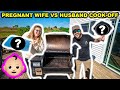 9 Month PREGNANT WIFE vs HUSBAND Wild Game COOK-OFF!!!