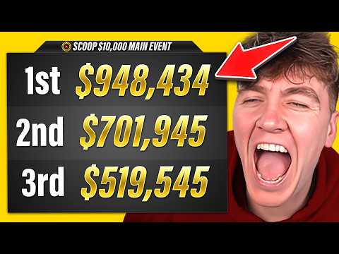 I Am DEEP In The $10,000 SCOOP MAIN EVENT