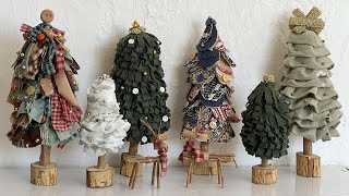 DIY Mini Christmas Trees from Sewing Scraps!🎄✨