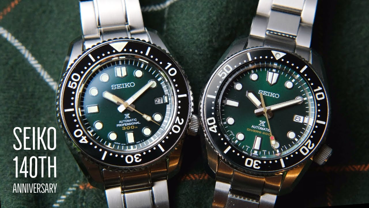 STUNNING Green Dial! | 140th Anniversary Seiko Marinemaster 2021 Review |  SPB207J1 & SLA047J1 - YouTube