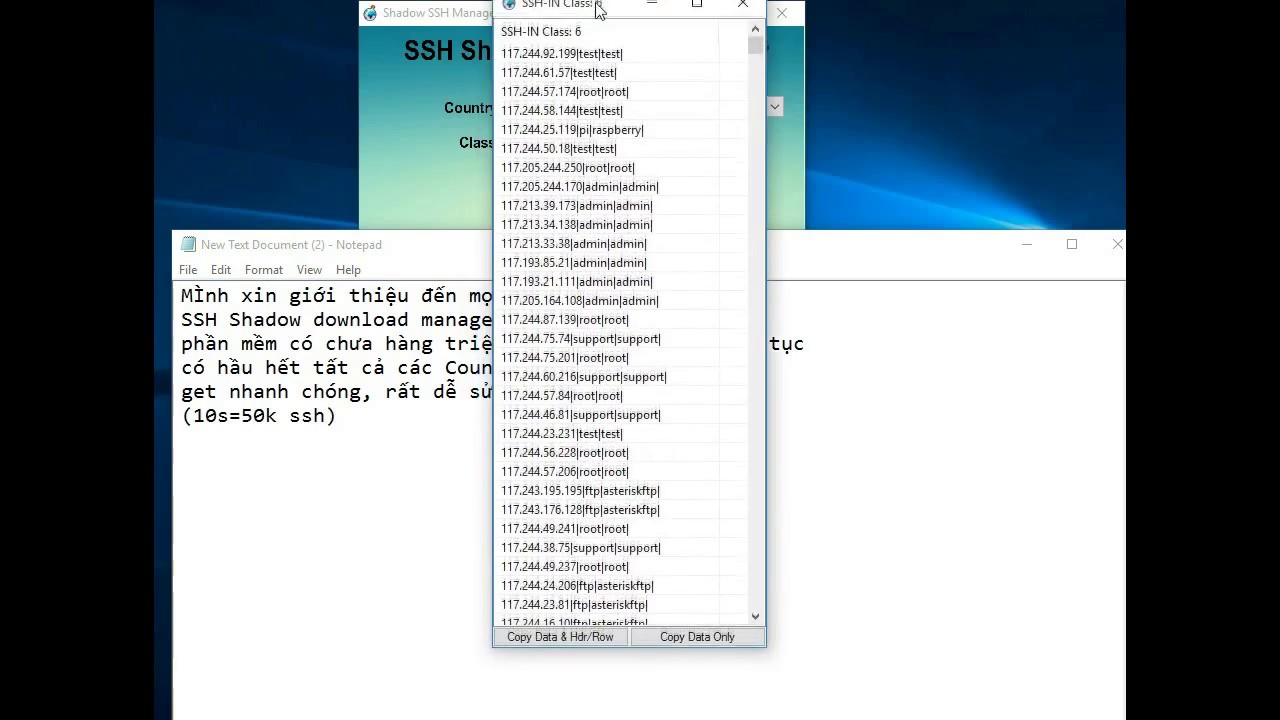 SSh shadow manager 2017 - YouTube