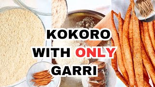 Download lagu HOW TO MAKE CRUNCHIEST MILKY KOKORO WITH GARRI AND HOT WATER. KOKORO WITH ONLY GARRI.MAKE MONEY 2026