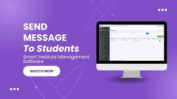 How to Send and Schedule Messages using Smart Institute Management Software