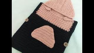 كروشيه بونشو للاطفال بغرزة سهلة Crochet Poncho/ Shawl