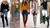 HERMOSOS OUTFITS Con JEANS Y BOTAS LARGAS / MODA 2023 ? - YouTube