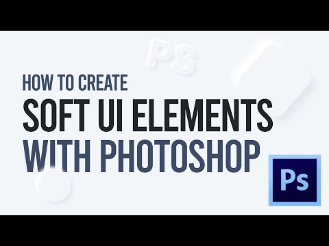 HOW TO CREATE SOFT UI with Photoshop (NEUMORPHISM)