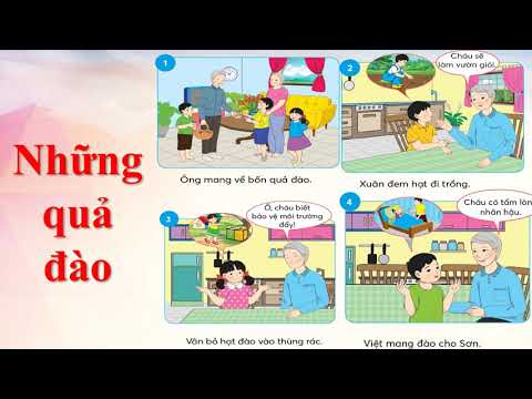 Tuần 8 - Lớp 2 -Tiếng Việt - Bài Bà tôi - Xem - kể Những quả đào