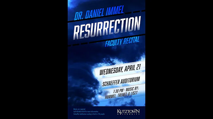 Faculty Recital:  "Resurrection" -Daniel Immel, pi...
