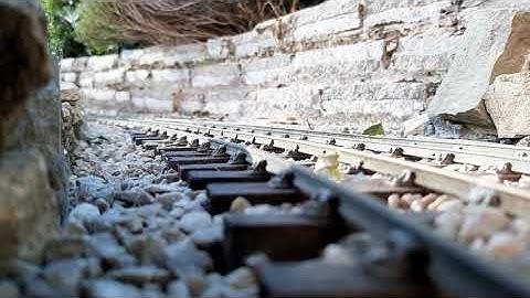 O gauge scratch built clockwork garden railway